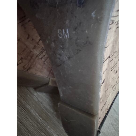 Guess Black Strappy Cork Wedge Sandals Women's Size 8M - Picture 6 of 8